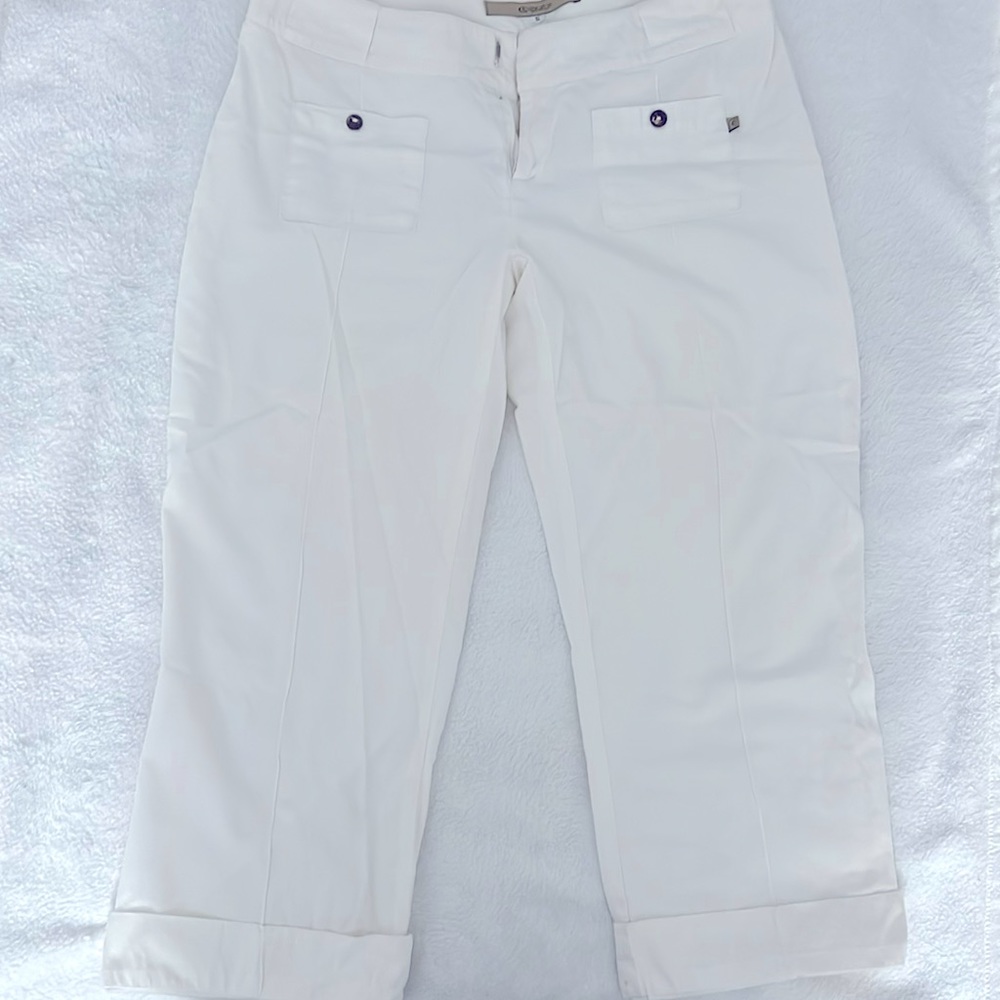 Rip Curl White Cotton cropped Pants
